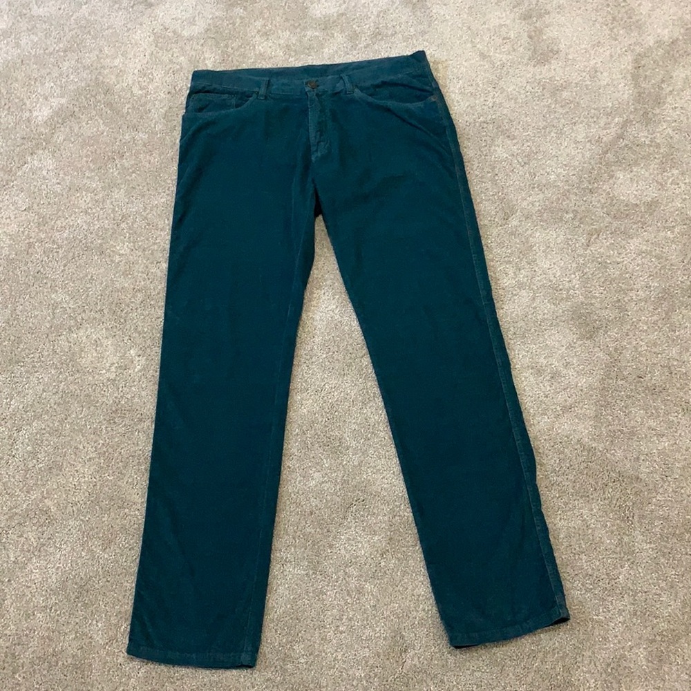 Ferragamo teal men’s summer corduroy